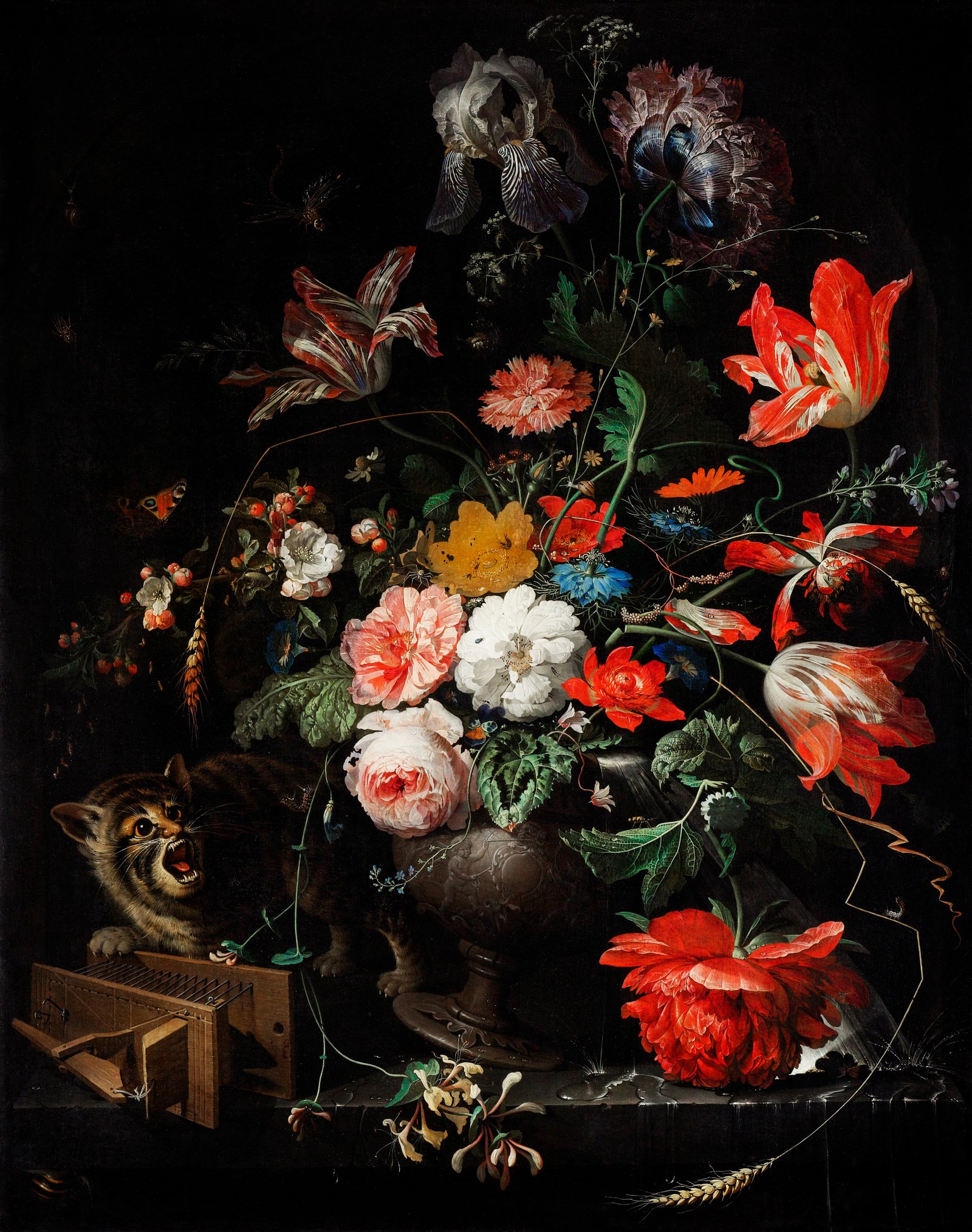 Abraham Mignon - The Overturned Bouquet (1660-1679) - Where is Mozart